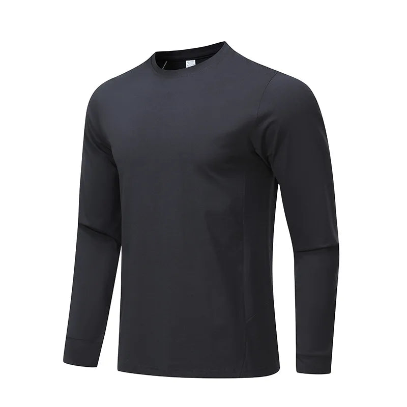 New Creative Outdoor Sports T-shirt Men's Bottom Round Neck Top Loose Casual Wear Tops Running Fitness Training Clothes