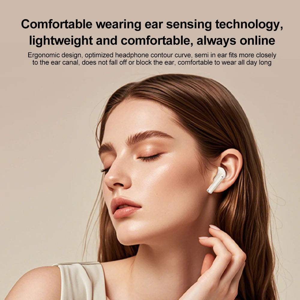 Bluetooth 5.4 Earphones TWS Wireless Headphones Mini Earbuds LED Display Gaming Headsets HiFi Stereo Noise Reduction Earphone