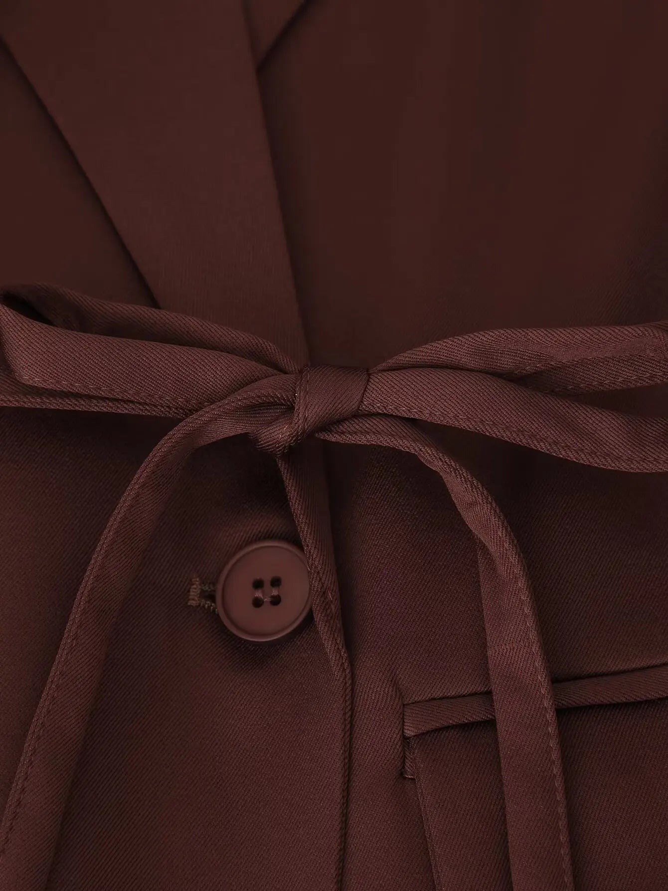 Womens Fashion Blazer Wide Shoulders Waist Tie Long Sleeve Blazer Stylish And Versatile Suitable For Workplace And Casual Wear