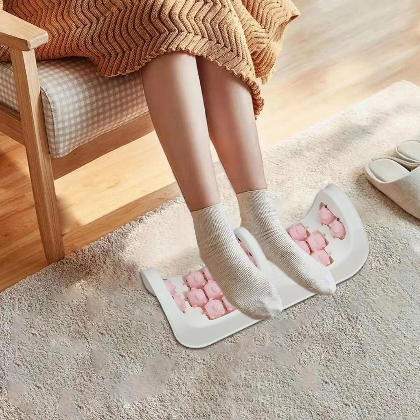 Foot Massager Roller Muscle Recovery Trigger Point Reflexology Board for Heel Pressure Relief Wellness Health Dad Mom