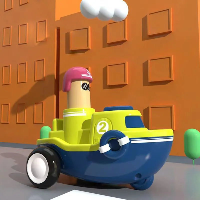 Children Toys Cars Toys for Boys 1 2 3 Ages Cartoon Inertia Press and Go Cars Toys for Kids Pull Back Fire Engine Toy Baby Gifts