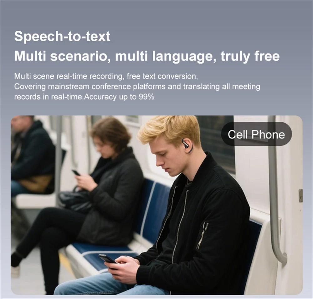 Smart Translation Headsets 144 Languages Real Time Translator Earbuds Wireless Bluetooth Headphones For Travel Business Learning