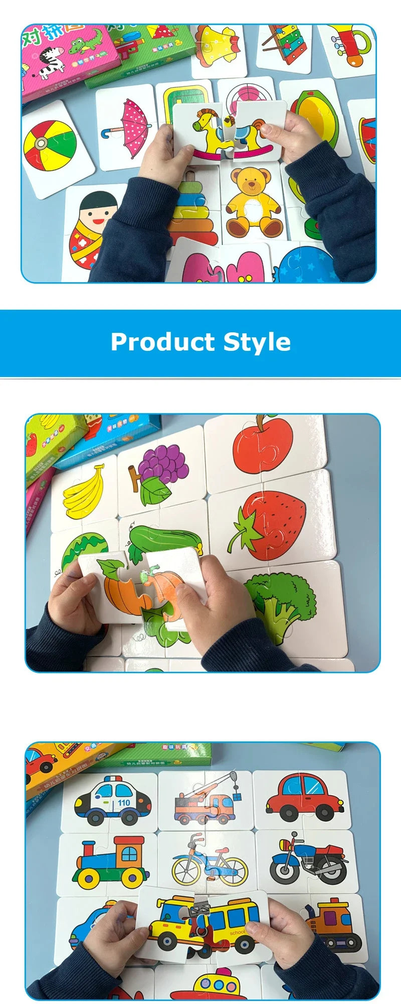 ألعاب ألغاز للأطفال، حيوانات، شاحنة فاكهة، رسومات بيانية، ألعاب مطابقة، ألعاب مونتيسوري للأطفال من عمر 1 إلى 3 سنوات، أولاد وبنات