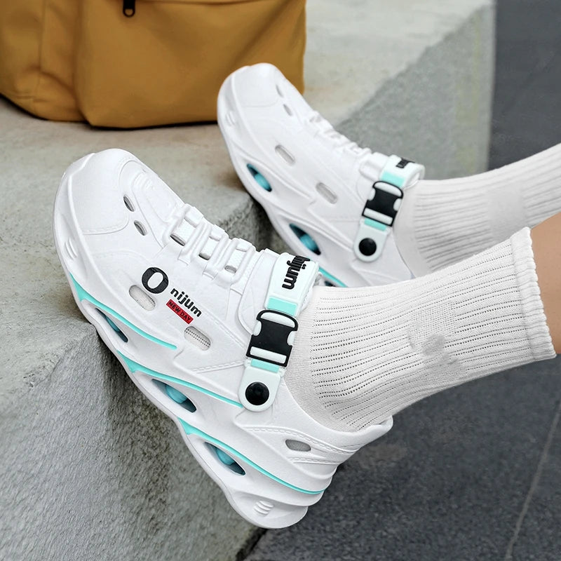 Men's Outdoor Sandals Sport Slippers Beach Slides Breathable Clogs Men Casual Garden Shoes Non-slip Hiking Men Outdoor Sandals