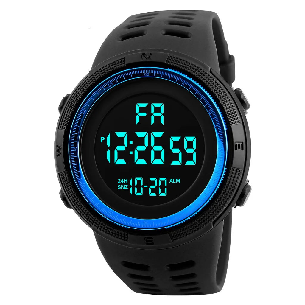 Sports Watch for Men Kid Student Teen Large dial Outdoor Sport Men Watch Multifunction digital Wristwatch Waterproof Alarm Clock