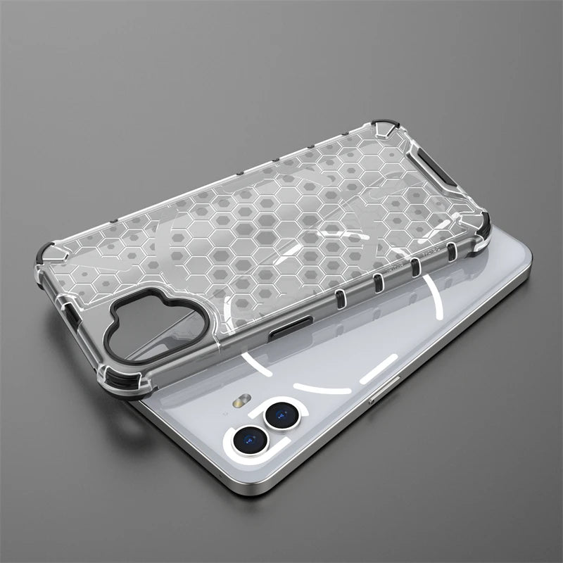 Shockproof Case for Nothing Phone 2 Cover Nothing Phone 2 Capas Transparent Bumper Honeycomb Clear Fundas Nothing Phone 2 (2)