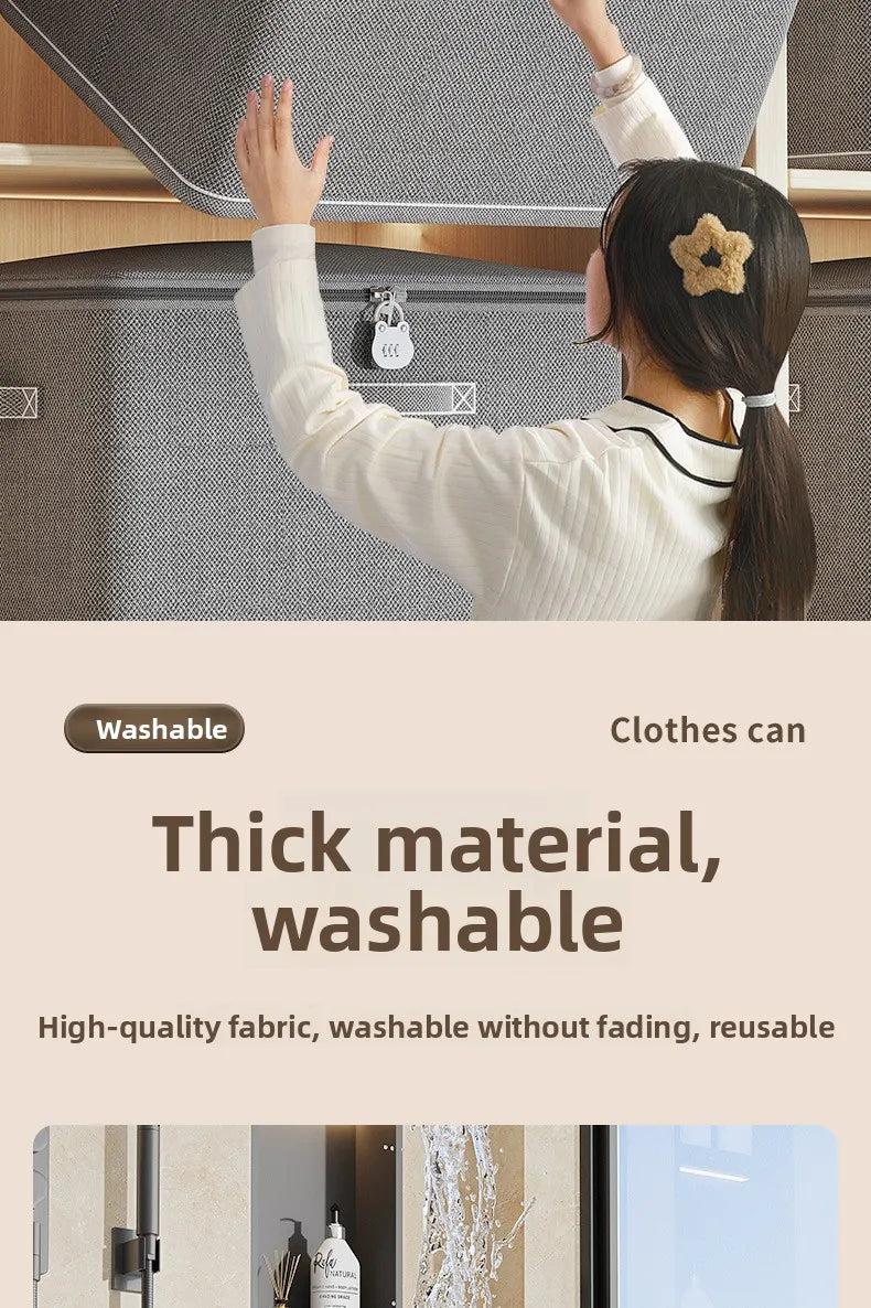 Large Capaci Loable Fabric Storage Box Foldable Organizer for Clothes And Accories Home And Office Use Wardrobe Solution