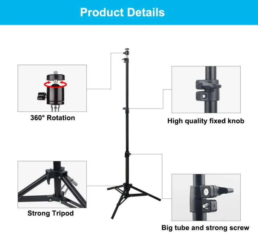 DITONG 110cm 1/4 screw hole Universal Portable Bracket for magcubic HY300 pro Projector Tripod Stand Mount  HY320 mini projector