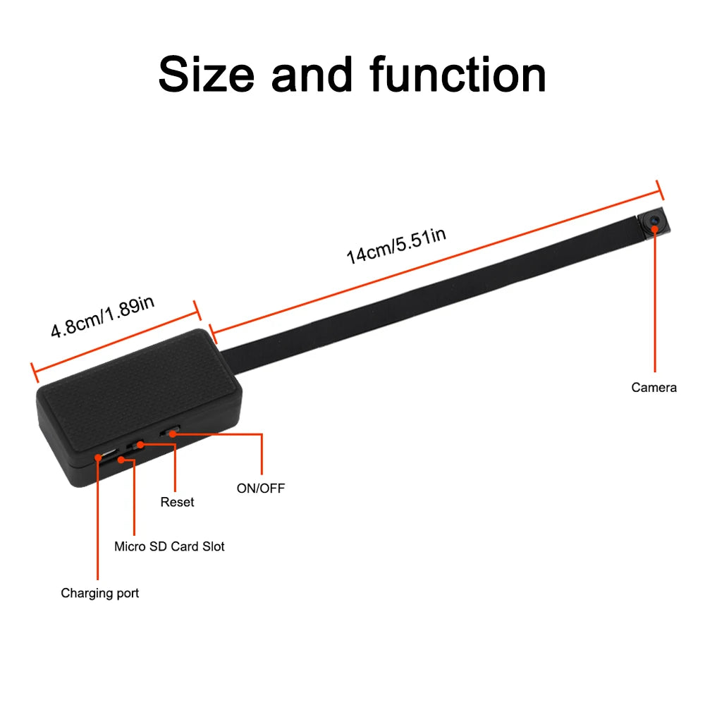 Wifi Camera DIY Portable Mini Camara Wifi 4K Micro Camcorder P2P Wireless Webcam Video Recorder Home Security Nanny Camera