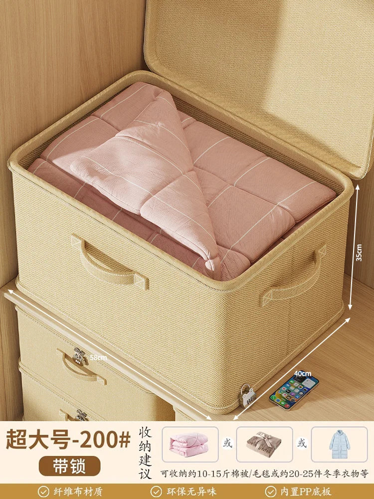 Large Capaci Loable Fabric Storage Box Foldable Organizer for Clothes And Accories Home And Office Use Wardrobe Solution