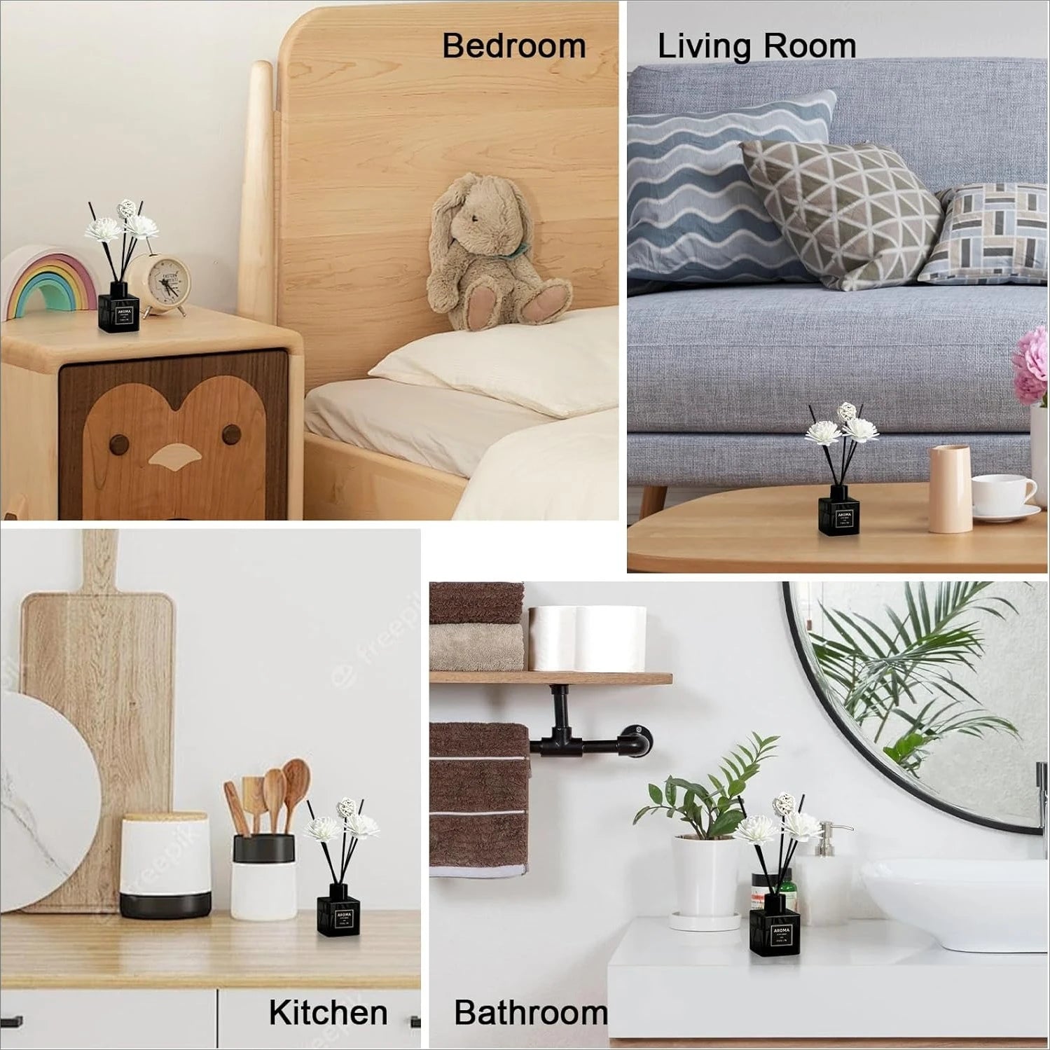 50ml Premium Aroma Diffuser Oil for Home Car Air Freshener Room Deodorizer Perfume Long Lasting Fragrance SwiftNest