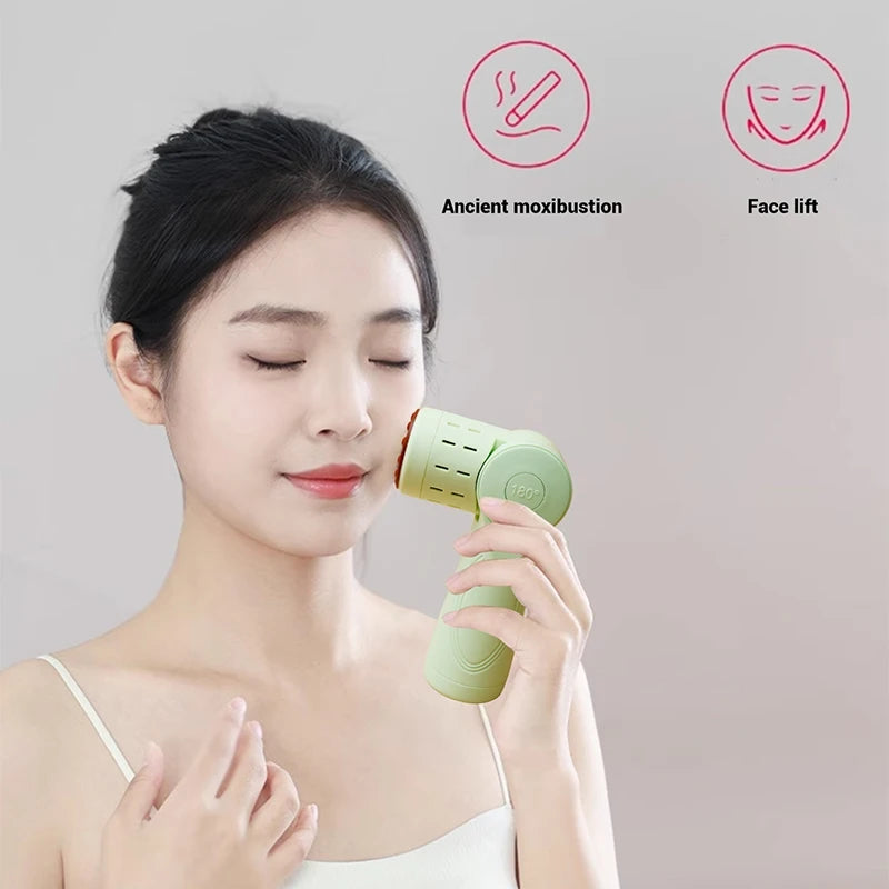 Moxibustion Scraping Massager Instrument Portable Intelligent Health and Wellness with Stone Moxibustion Scrap Board Accessories