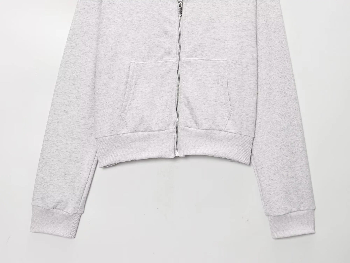 HH Women Autumn Fashion Sets Solid Turn-Down Collar Long Sleeves Pockets Zipper Slim Short Coat+Casual Elastic Waist Long Pants SwiftNest