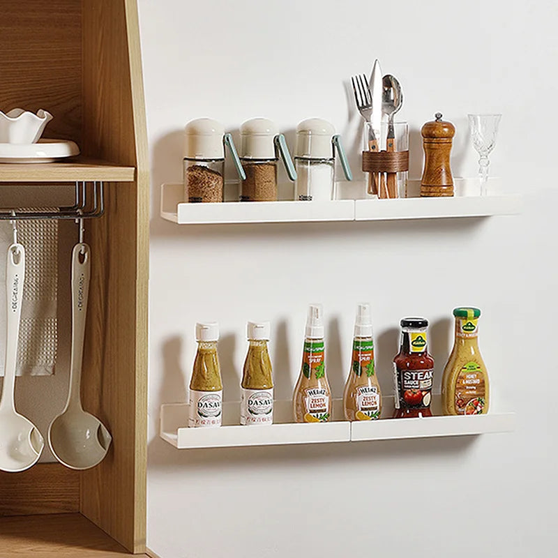 Bathroom Shelf Makeup Storage Organizer  Rack Self Adhesive No-drill Shelves Wall Shampoo Rack Shower Shelf