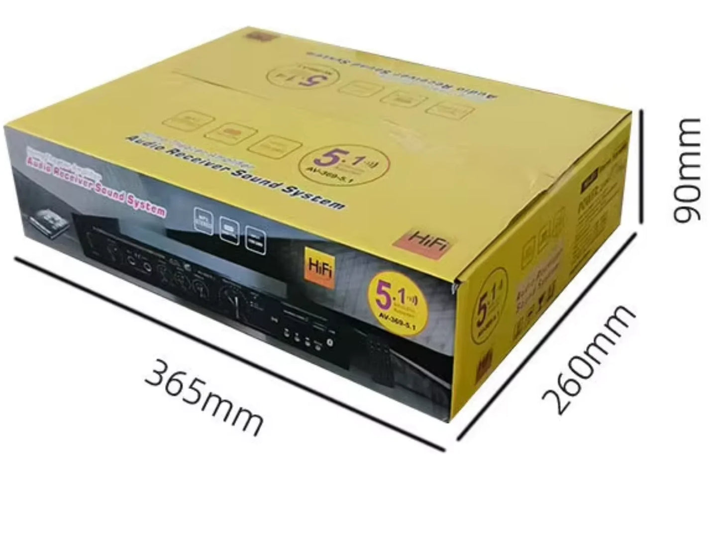 مكبر صوت بلوتوث 5.1 مكبر صوت ستيريو مكونات نظام الصوت ستيريو جهير ثقيل للغاية طاقة عالية