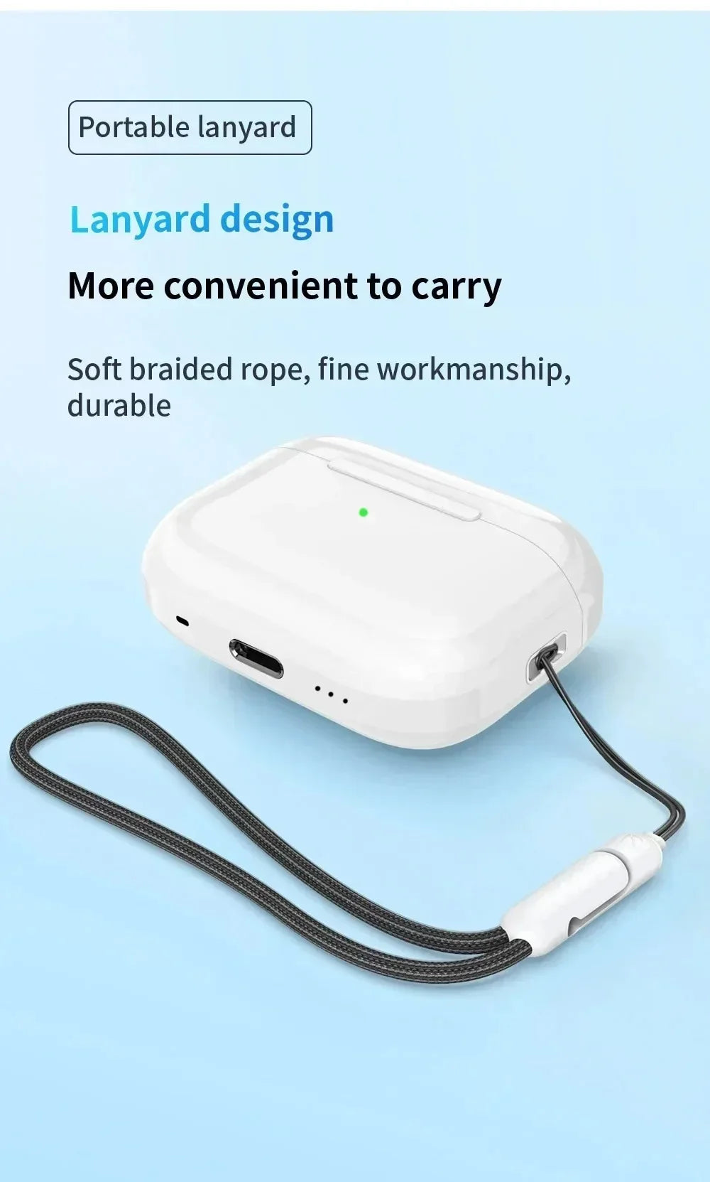 High-performance wireless Bluetooth headset - portable mini design, clear sound quality, long battery life, suitable for sports