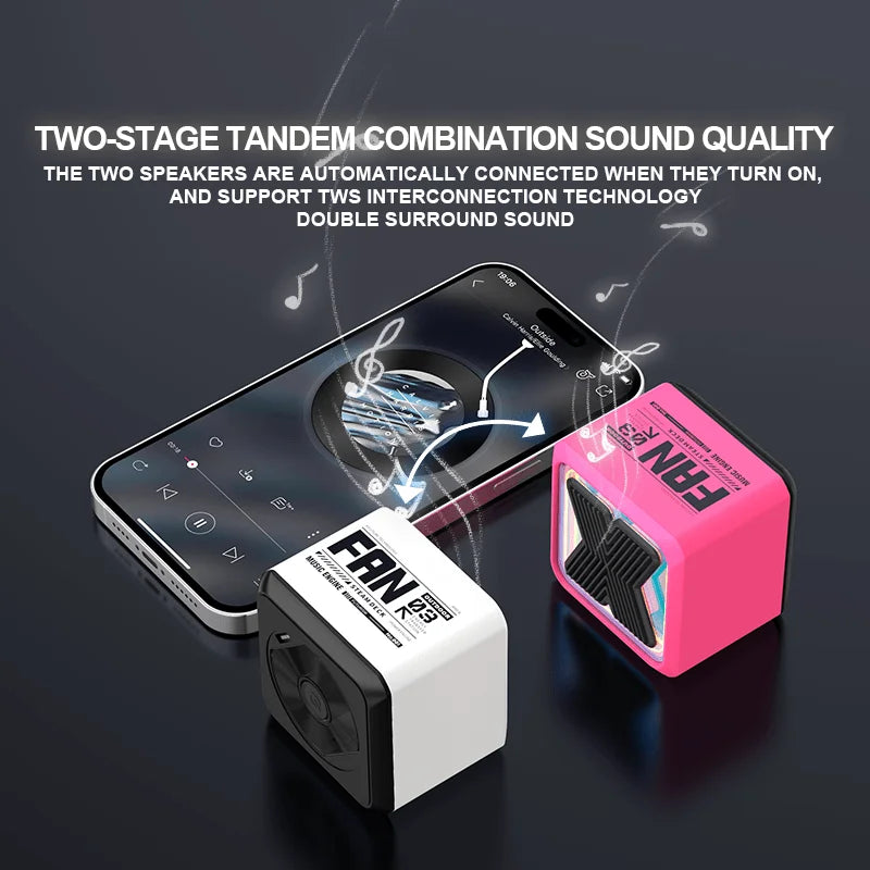 wireless bluetooth Speaker Mini Portable speaker with Stereo Pairing Hands-Free Call for Travel Outdoor Wireless BT Speakers