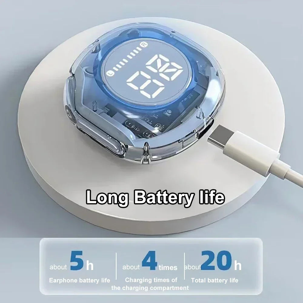 Wireless Bluetooth Headset Wireless Bluetooth Headphones LED Power Digital Display Stereo Wireless Earphones for smartphones