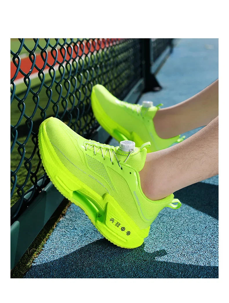 أحذية رياضية رجالية للجري، أحذية ماراثون كاجوال، خفيفة الوزن، قابلة للتنفس، مريحة، رياضية، مضادة للانزلاق، أحذية رياضية للمشي في الهواء الطلق