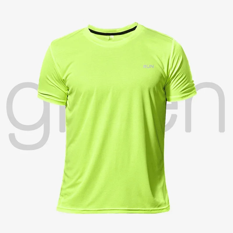 Summer Short-sleeved Sports Shirts, Multi-color Outdoor Fitness Clothing, Men's 3D T-shirts, Running Breathable Quick-drying Top