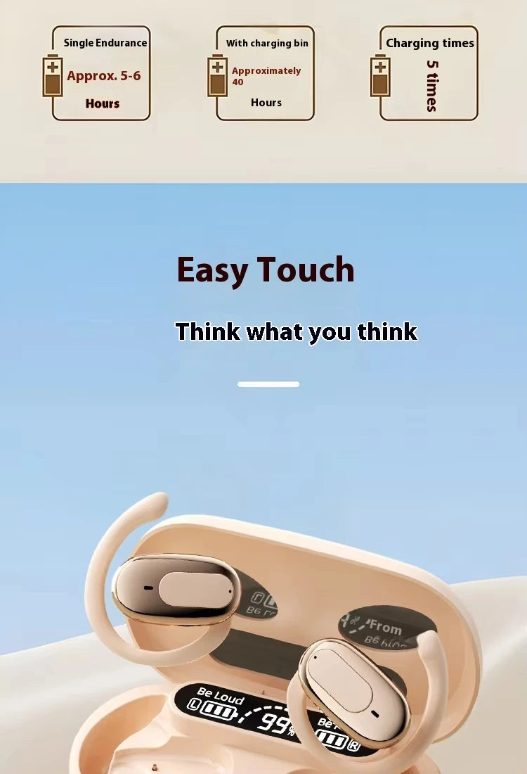 Bluetooth5.4 Sports Headset Wireless Ear-Hanging Headphone Touch With Microphone Game Earphone HD Stereo For smart Phone Headset