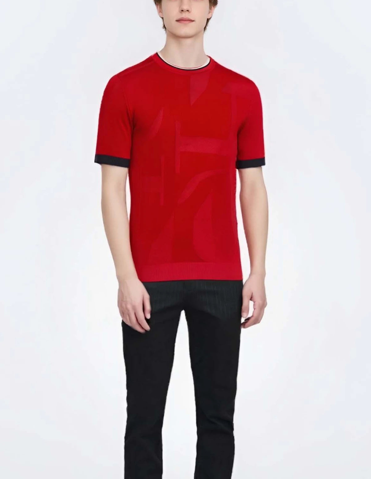 Fashion Mens T Shirts Cotton Casual Short Sleeve Solid Patchwork O Neck Soft Slim T-Shirts Men's Loose Fit Tees Knitted Tops