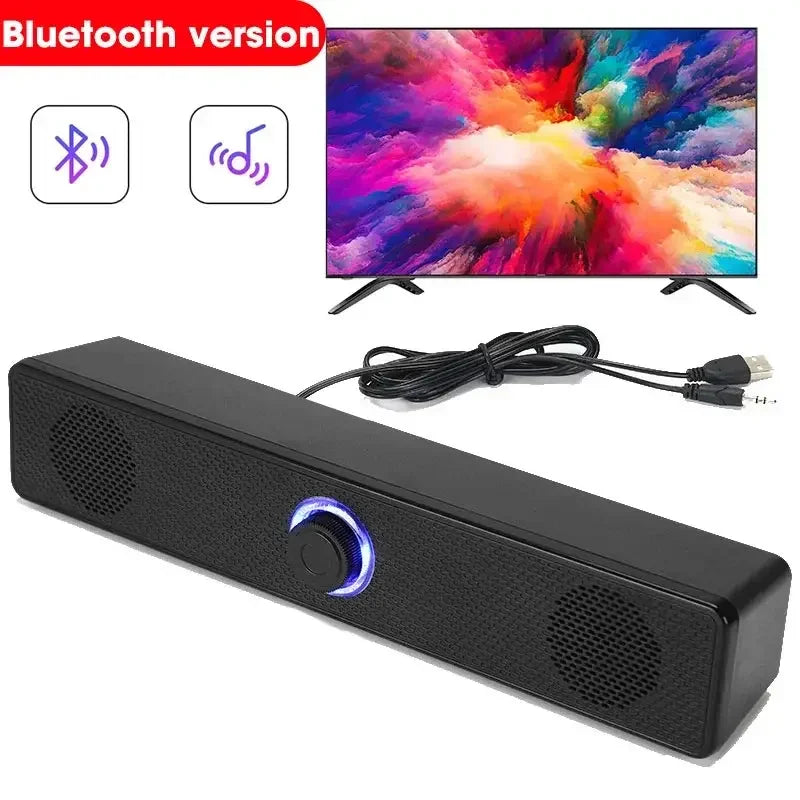 Bluetooth 4D surround speaker, home audio, computer bar speaker, TV subwoofer, wired stereo, strong bass