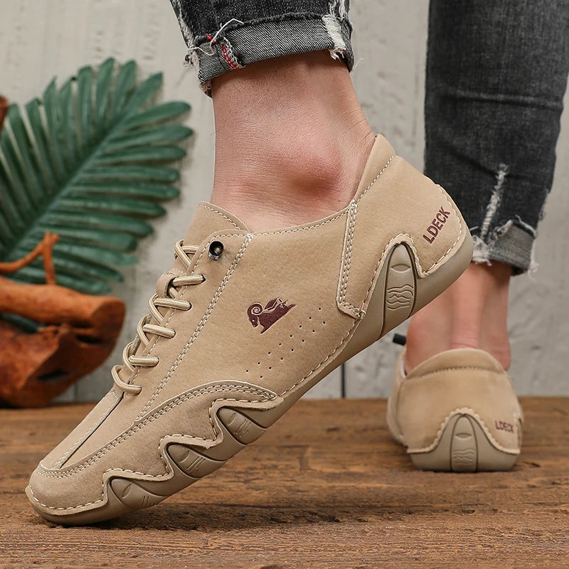 أحذية رياضية خارجية للرجال - تصميم عصري وخفيف الوزن وجيد التهوية مناسب للأحذية المسطحة غير الرسمية للنساء في أي مناسبة