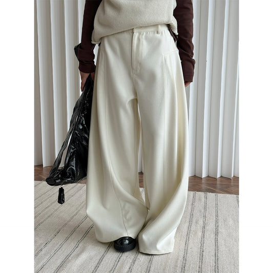 2025 Women Spring Fashion Big Wide Leg Pants High Waist Long Stright Pants Fashion Clothes Pants Female Trousers