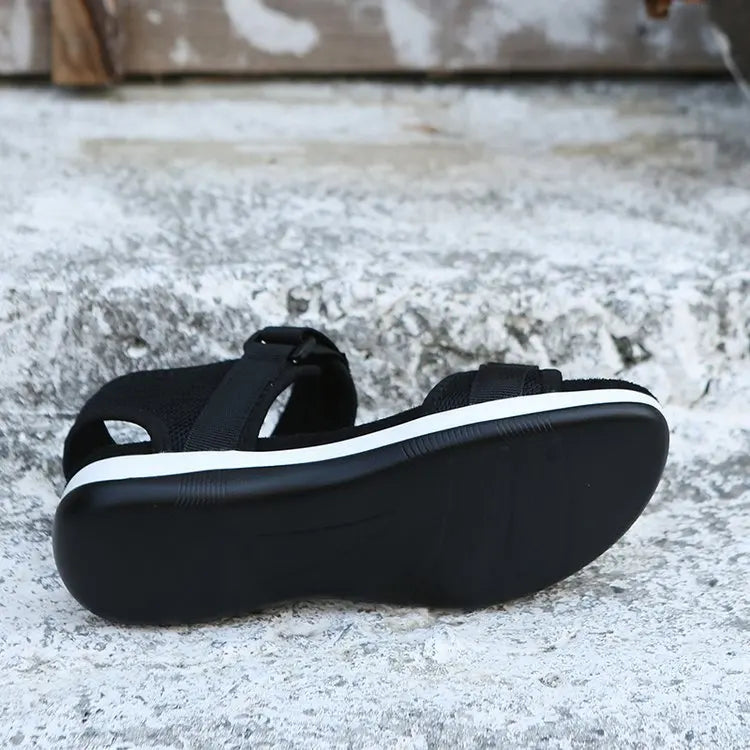 Sports Sandals Summer New Open Toe Heightened Platform Sandals Women's Beach Shoes Athleisure Sandals Plus Size 35-43