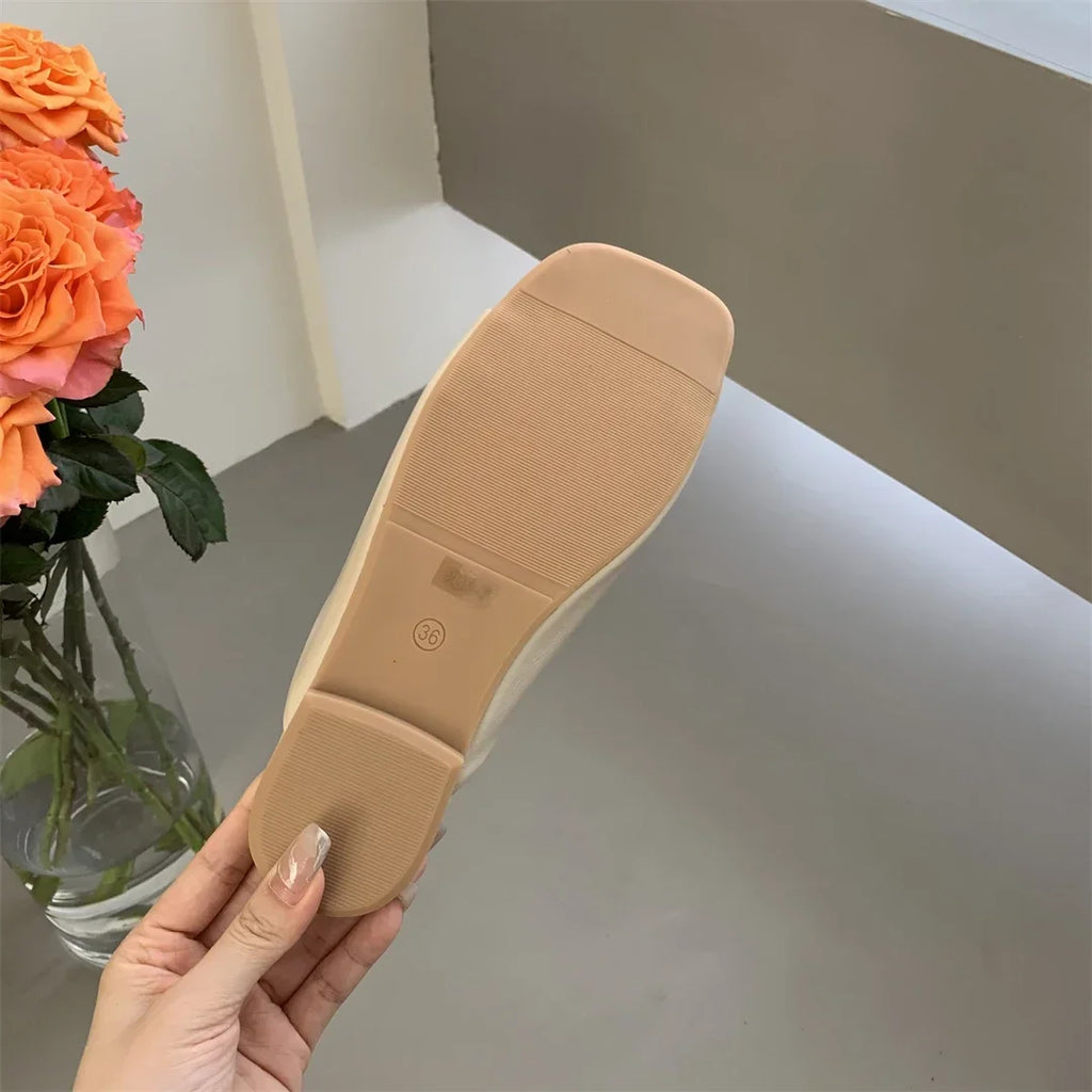 Flats Slippers Women Open Toe Sandals Summer Flip Flops Casual Shoes 2025 Trend Dress Party Shoes Woman Slides Designer