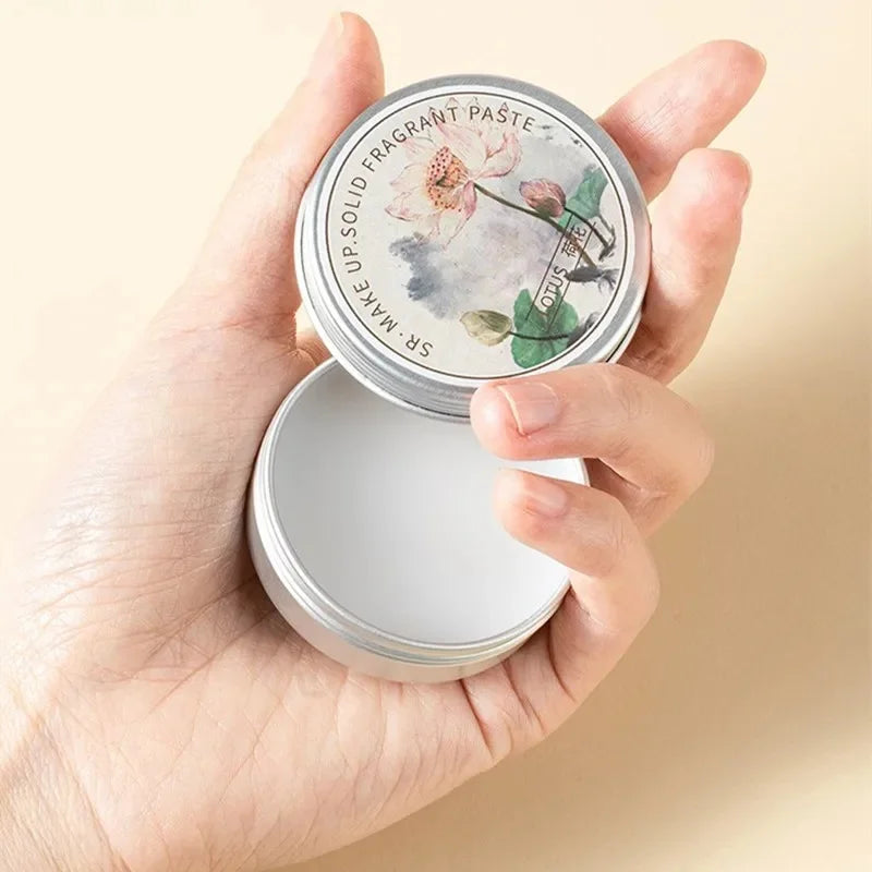 بلسم عطري صلب برائحة اللافندر والورد والفاوانيا واللوتس، كريم معطر يدوم طويلاً، مناسب للجسم، هدية مثالية للمرأة، 15 جرام