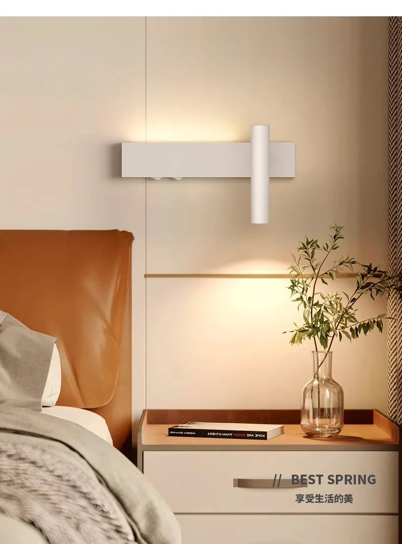 Bedroom Bedside LED Wall Lamp Atmosphere Lamp Modern And Simple Living Room Background Wall Lamp Corridor Wall Spotlight