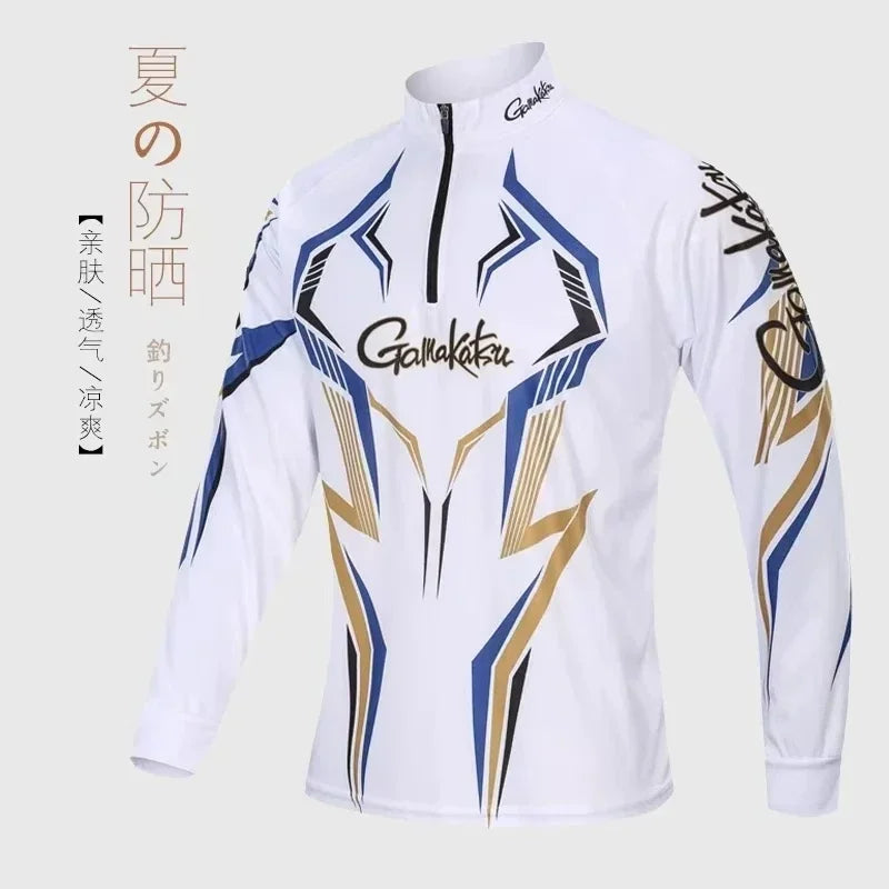 Outdoor Sports Summer Fishing Clothing  Anti-UV Sunscreen Breathable Quick Drying  Fishing Shirts Long Sleeve Clothes