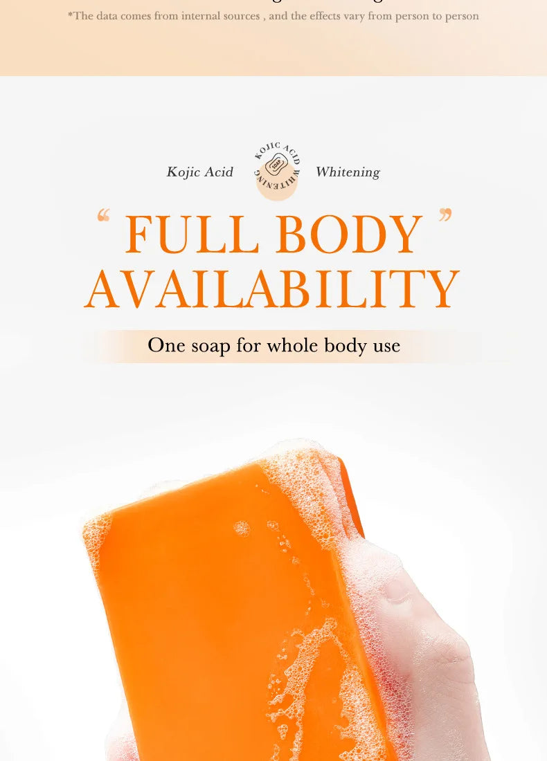 Handmade Whitening Soap Skin Care Deep Cleaning Moisturizing Cleansing Essential Temperate Soap Brighten Skin Kojic Acid Soap