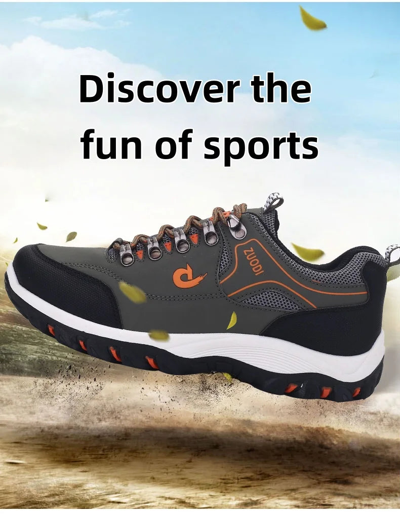 High-Quality Sports Shoes Men's Casual Shoes, Waterproof And Lightweight, Suitable For Outdoor Hiking, Mountaineering, City Work