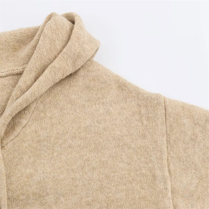 هودي نسائي محبوك جذاب وعصري لخريف 2025