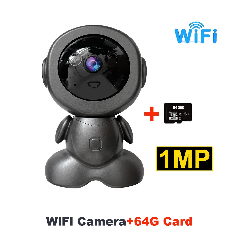 Mini WiFi IP Camera Wireless Indoor Robot Baby Monitor Two Way Audio Motion Detection Video Camara V380 CCTV Security Protection