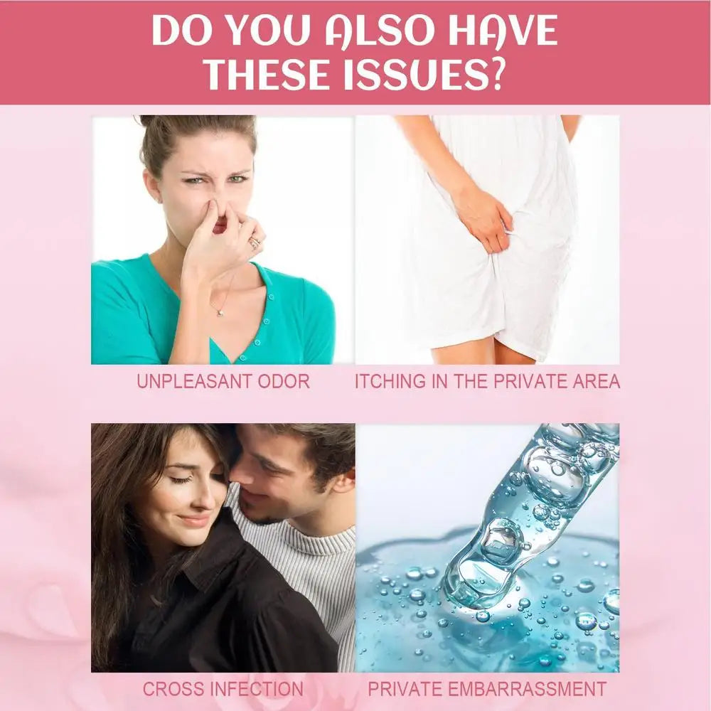 بخاخ طبيعي للأجزاء الحساسة للنساء، يقلل من الرائحة، مرطب للعناية بالمهبل، مزيل للعرق مهبلي أنثوي للجزء الحميم