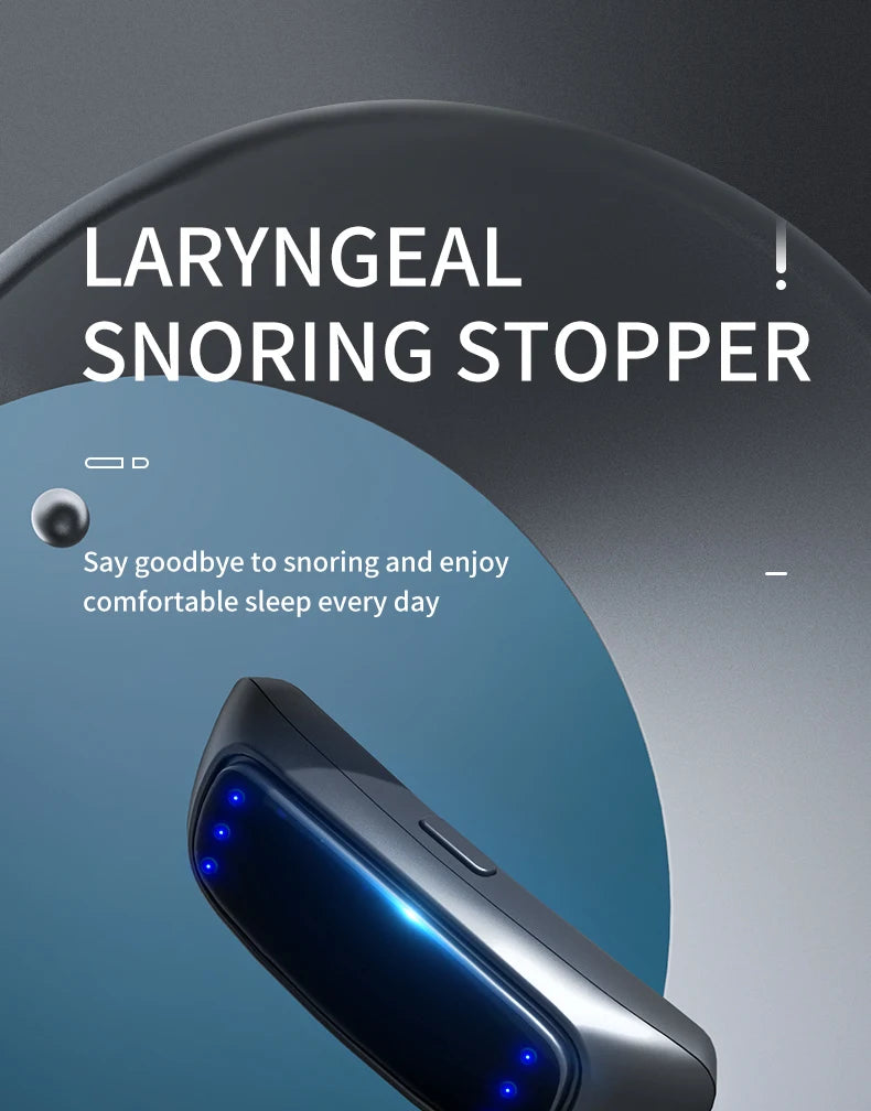 Smart Anti-snoring Device Portable Electric Ear Hook Comfortable Sleep Well Stop Snore Health Care Sleep Apnea Aid
