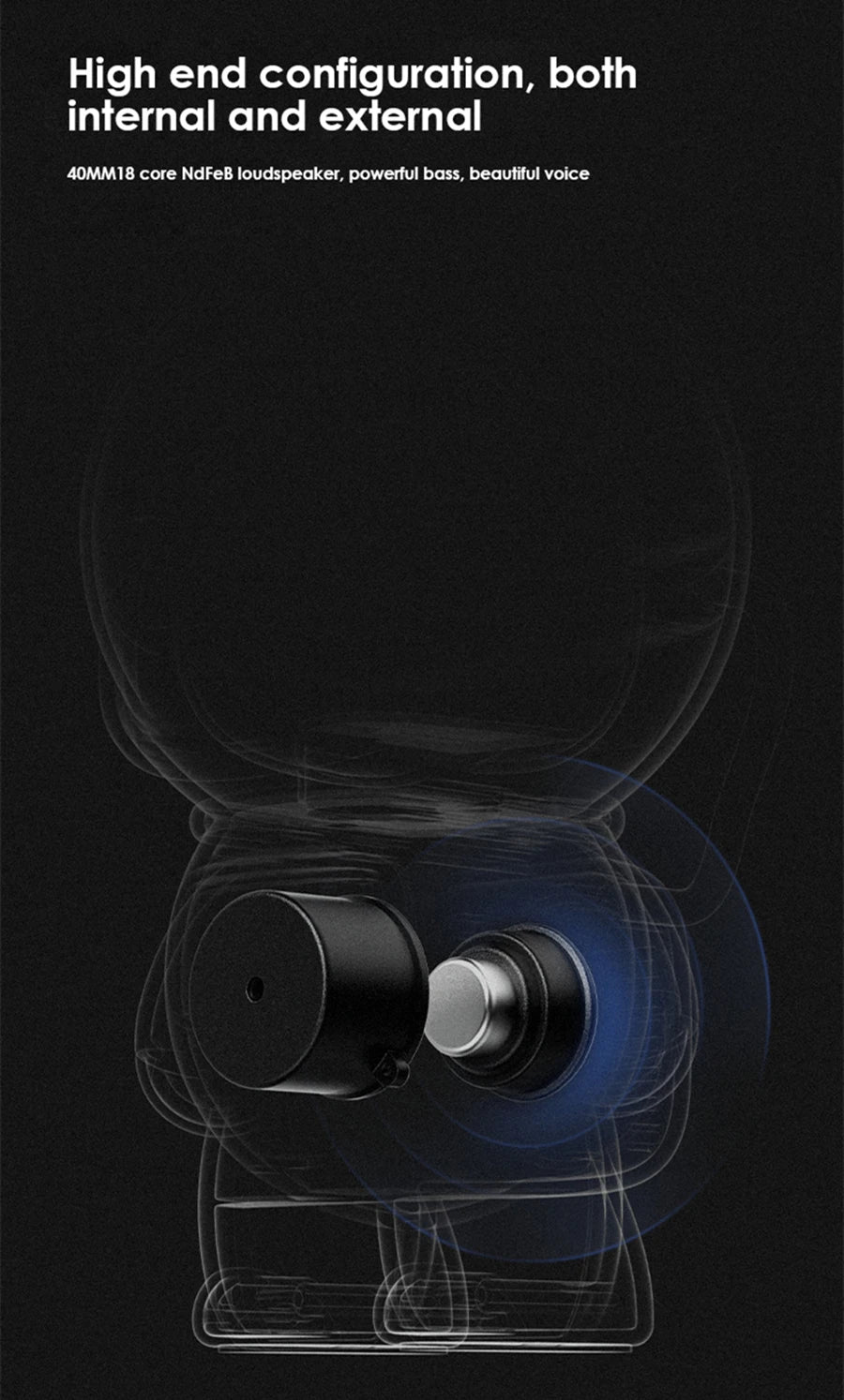 مكبر صوت بلوتوث رائد فضاء لاسلكي صغير محمول ذكي مكبرات صوت ستيريو باس راديو FM مضخم صوت مكبر صوت موسيقى