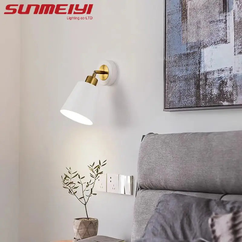 Modern Simple Bedroom Bedside Lamp Nordic Creative Living Room Background Wall lamp Aisle Porch Lamp Balcony Wall Lamp