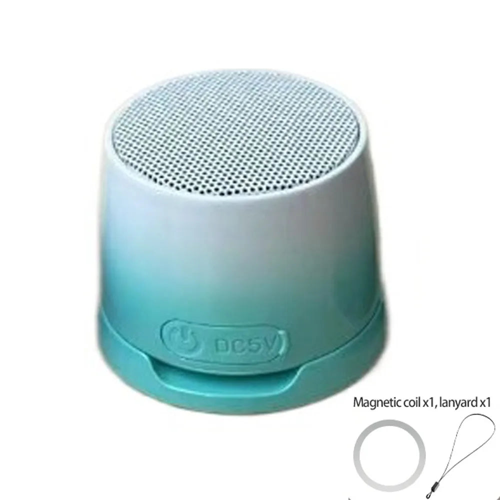 Bluetooth 5.3 Magnetic Mini Speaker Anti Lost HD Sound RGB Light Speaker Deep Bass Compact Design Portable Sound Box Outdoor Use