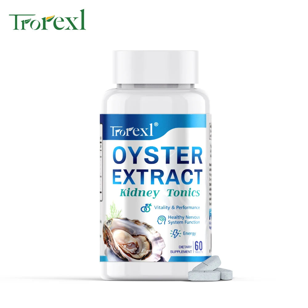 Oyster Extract Zinc Tablets Supports Energy Vigorizante and Wellness, Male Health Enhancing Supplement