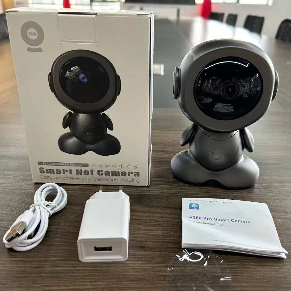 Mini WiFi IP Camera Wireless Indoor Robot Baby Monitor Two Way Audio Motion Detection Video Camara V380 CCTV Security Protection