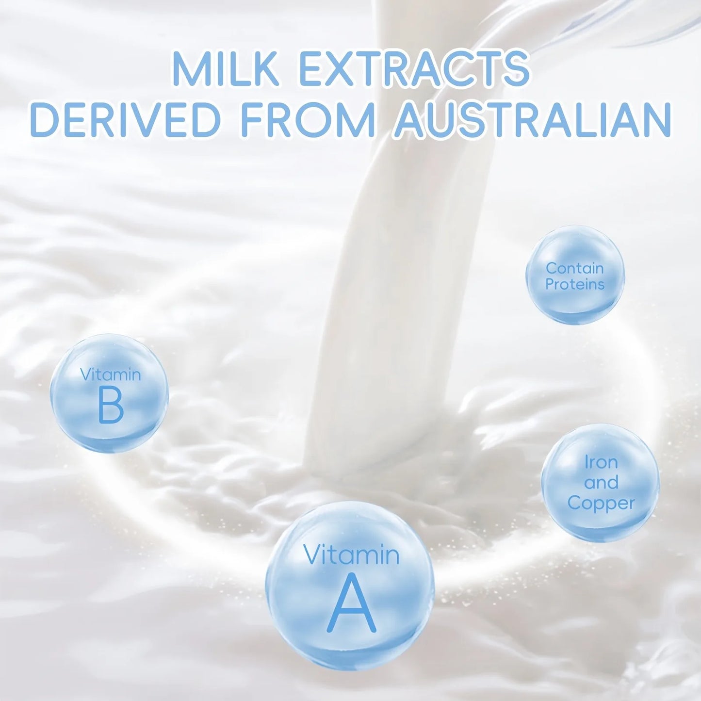 Milk Skincare Set - Hypoallergenic and Moisturizing | Facial Cleanser + Essence + Face Cream + Hair Band + Cleansing Brush