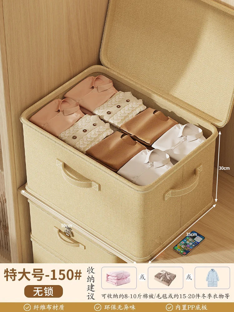 Large Capaci Loable Fabric Storage Box Foldable Organizer for Clothes And Accories Home And Office Use Wardrobe Solution