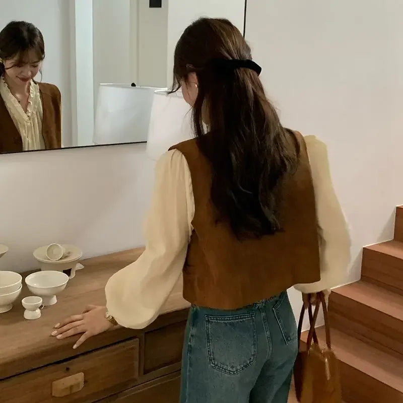 سترات أنيقة للنساء، معطف ربيعي وخريفي، مناسب لجميع المناسبات، كاجوال، موضة كورية، أناقة هاراجوكو، ملابس الشارع، أناقة نسائية