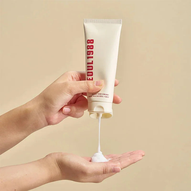 Korean Skin Care Set Seoul 1988 Eye Cream Snail Mucin Skincare Set Facial Sunscreen Cream Vitamin C Moisturizing Firming Essence