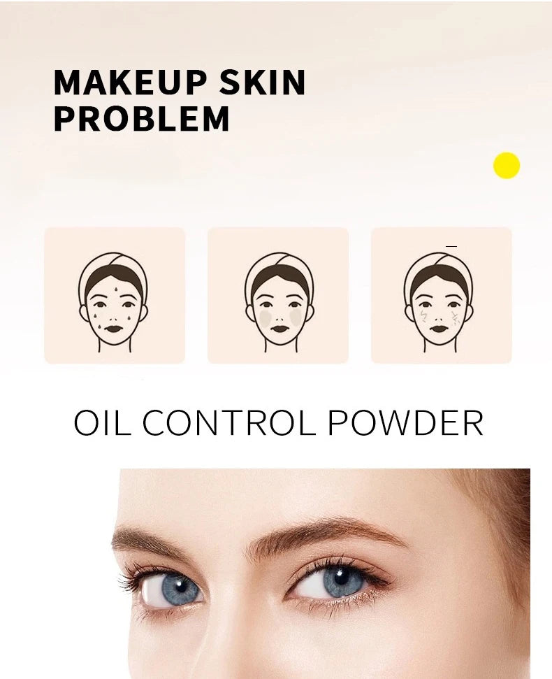 1 قطعة من كريم كاندي بيلا فيوليت إلى بودرة صديقة للبشرة، وجه طبيعي، بودرة تحديد الوجه طويلة الأمد للتحكم في الزيوت، مستحضرات تجميل